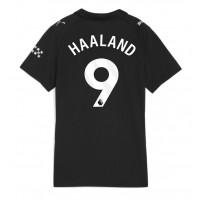 Stroje piłkarskie Manchester City Erling Haaland #9 Koszulka Wyjazdowej dla damskie 2025-26 Krótki Rękaw
